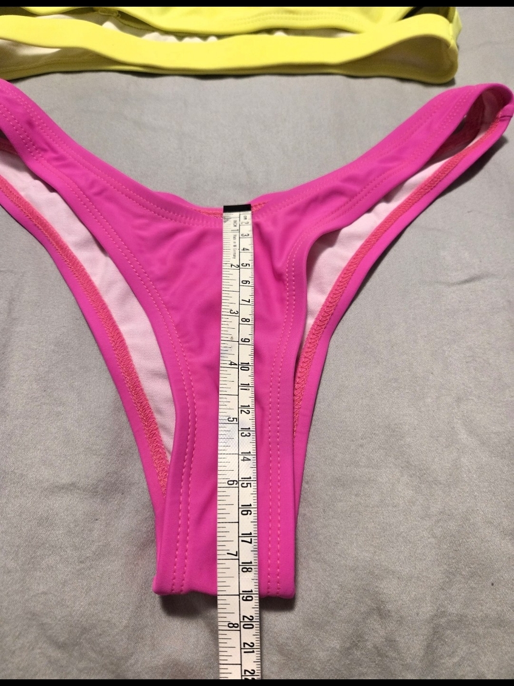 Fashion Nova Hot Neon Yellow & Pink Euphoria Bikini Set. S - Picture 10 of 11